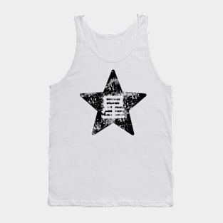 Vintage Black Star with kanji Tank Top